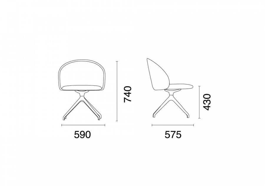 Стул офисный вращающийся Glera-S Swivel