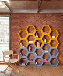 Стеллаж пластиковый книжный Hexa Pop
