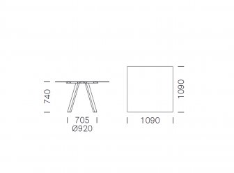 Стол ламинированный Arki-Table Wood