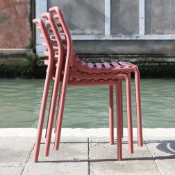 Стул пластиковый Nardi Doga Bistrot марсала