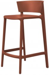 Стул пластиковый полубарный Vondom Africa Basic глиняный