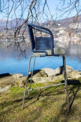 Кресло барное плетеное Rever Pietrasanta