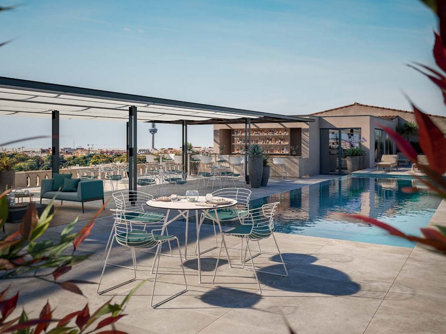 Кресло металлическое на полозьях Quadrifoglio Cove