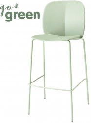 Стул пластиковый барный Scab Design Mentha Go Green зеленый шалфей