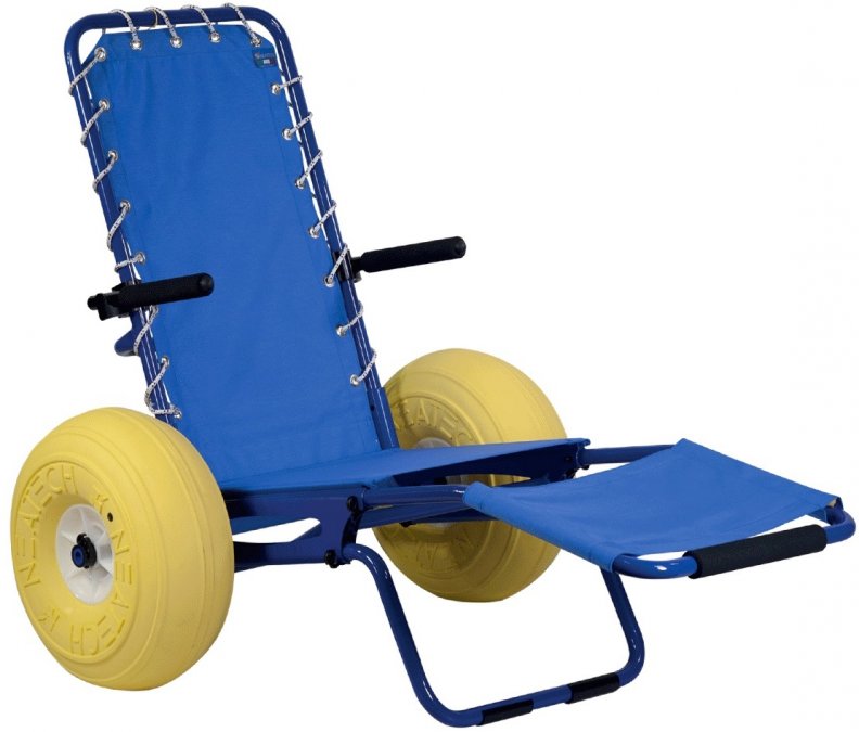 Инвалидный шезлонг для бассейна и пляжа Roller
