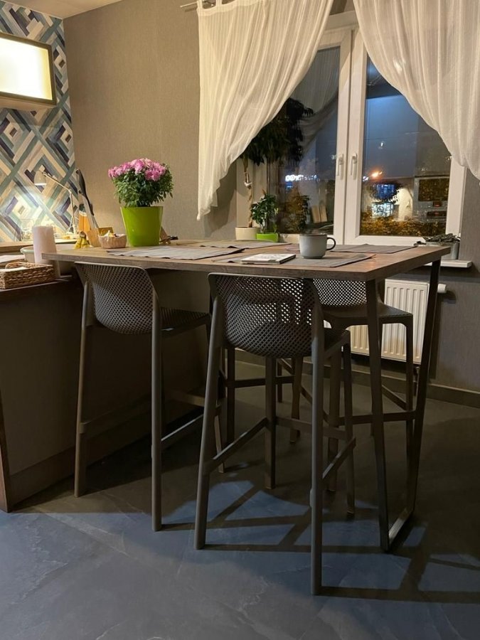 Стул пластиковый барный Nardi Net Stool тортора