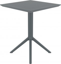 Стол пластиковый складной Sky Folding Table 60, темно-серый, 600х600х740 мм