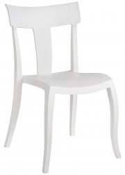 Стул пластиковый PAPATYA Toro-S Rattan белый
