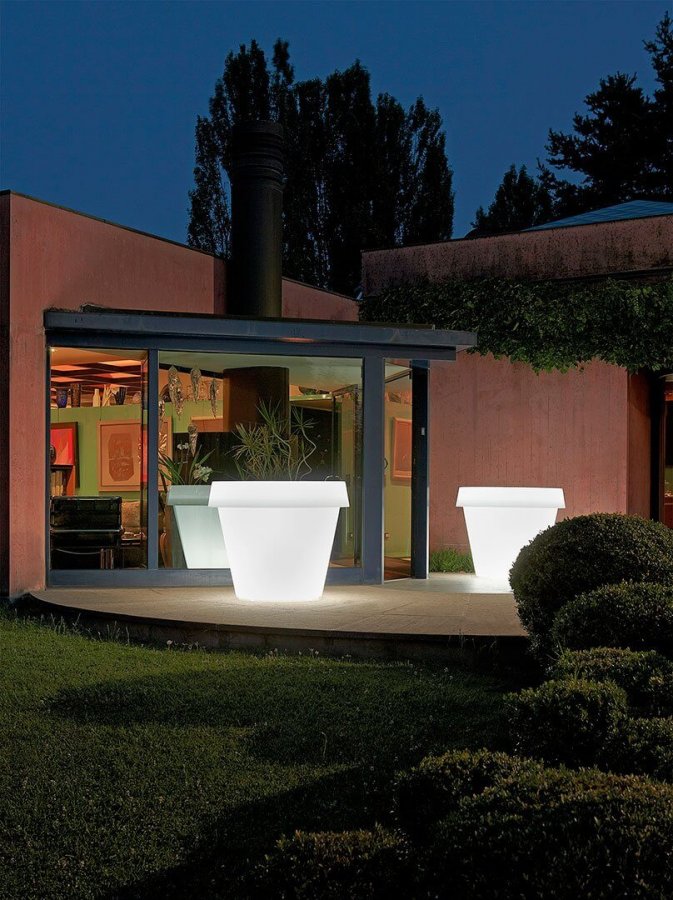 Кашпо пластиковое светящееся Gio Tondo Lighting
