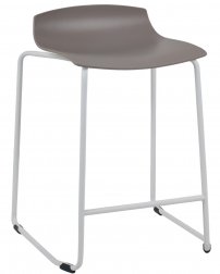 Табурет пластиковый полубарный PAPATYA X-Treme Sled Pro белый, тортора