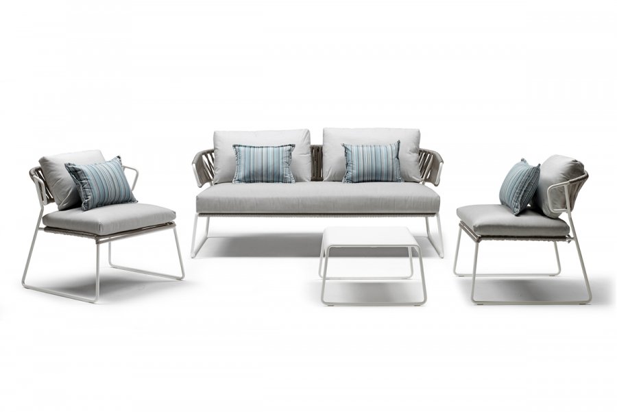 Диван плетеный с подушками Lisa Sofa Filo