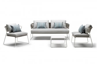 Диван плетеный с подушками Lisa Sofa Filo