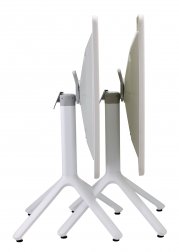 Стол пластиковый складной Eco Folding, лен, 800х800х750 мм