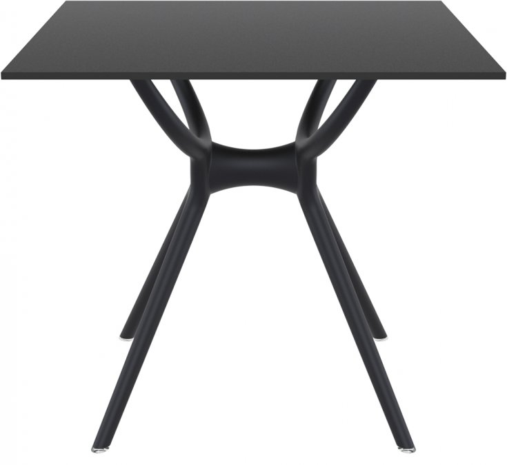 Стол пластиковый Air Table 80, черный, 800х800х740 мм