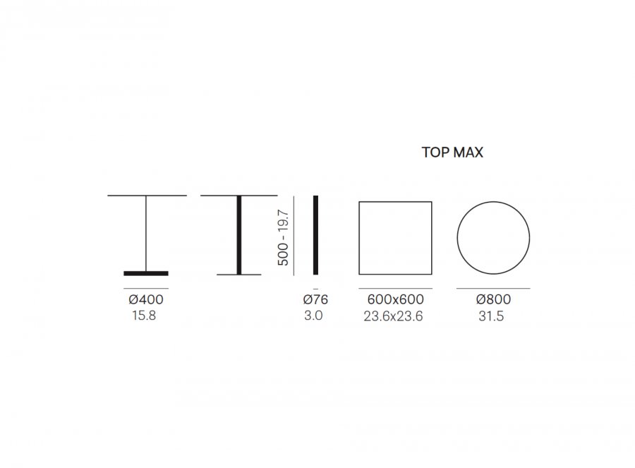 Подстолье металлическое Tonda