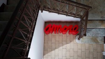 Скамья пластиковая дизайнерская Amore Pop
