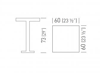 Стол пластиковый Tkitt BG4J