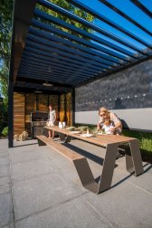 Стол деревянный со скамейками Hopper Picnic 300