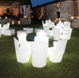 Стул пластиковый светящийся Zoe Lighting LED
