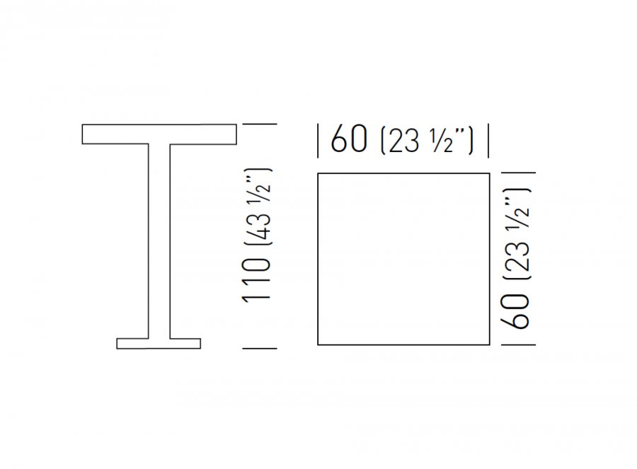 Стол пластиковый барный Tkitt BGA3L