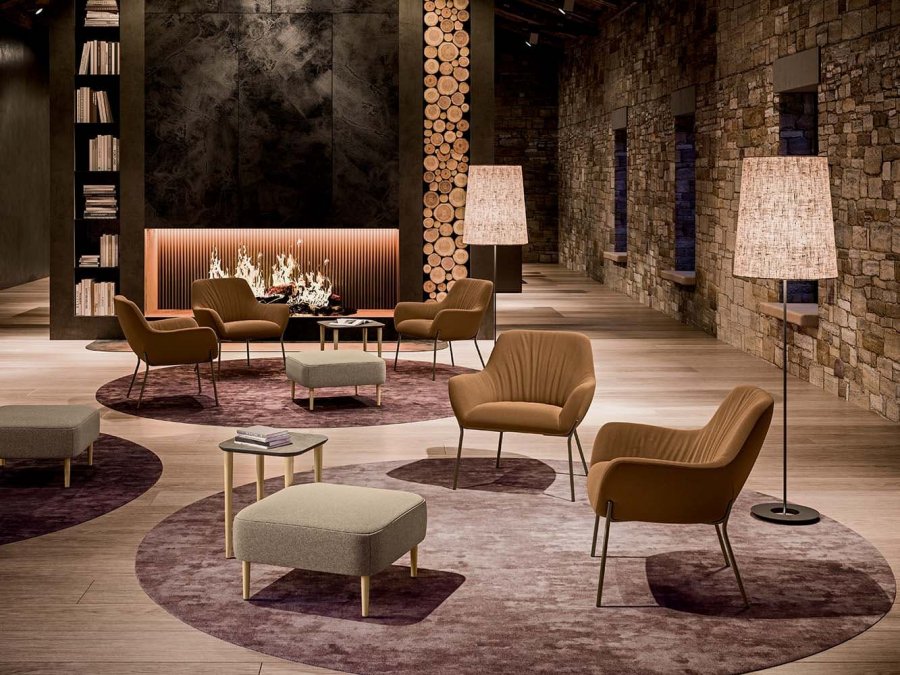 Кресло лаунж с обивкой City Deco Lounge
