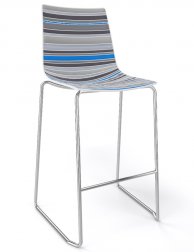 Стул пластиковый полубарный Gaber Colorfive ST 66