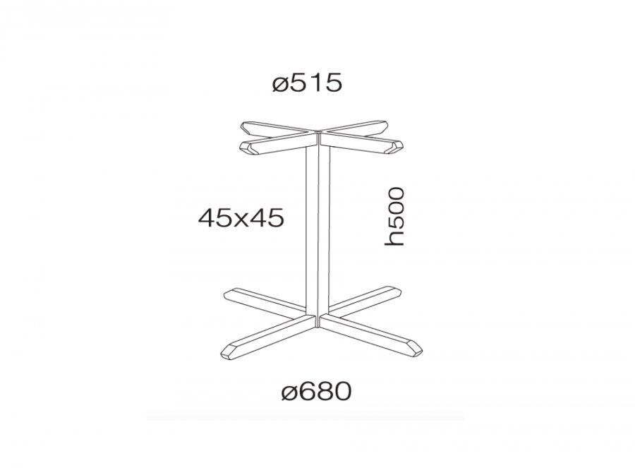 Подстолье металлическое Slim-X 352