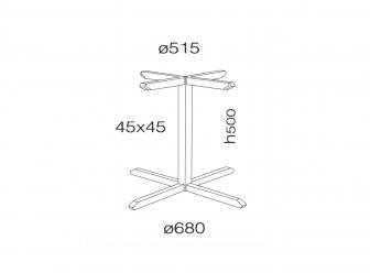 Подстолье металлическое Slim-X 352