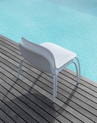 Лаунж-стул пластиковый Nardi Ninfea Relax белый
