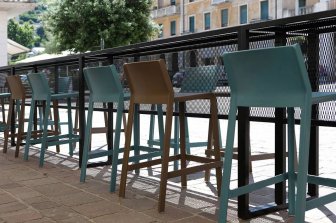 Стул пластиковый барный Nardi Trill Stool бирюзовый
