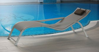 Шезлонг-лежак металлический Wellness
