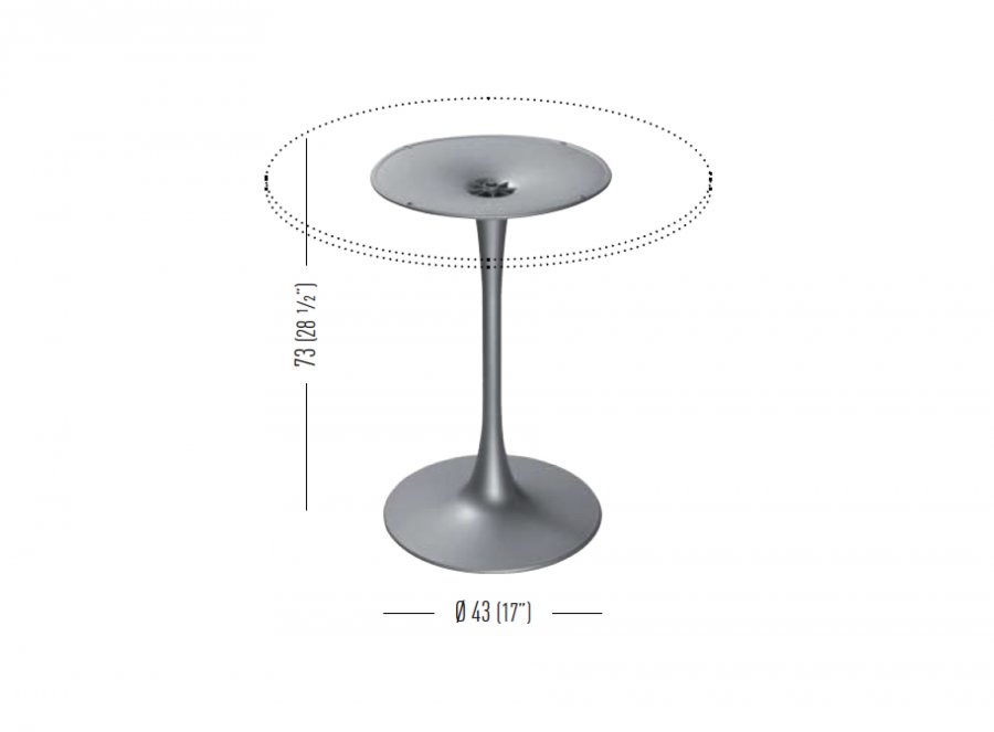 Подстолье металлическое Venus Round
