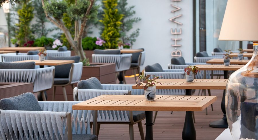 Столешница деревянная квадратная Teak