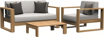 Диван двухместный с подушками Matisse Teak