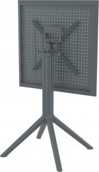 Стол пластиковый складной Sky Folding Table 60, темно-серый, 600х600х740 мм