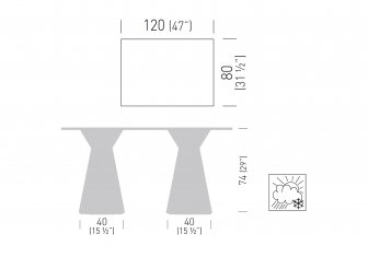 Стол ламинированный Roller Table
