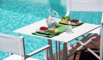 Стол обеденный металлический Aluminium Table