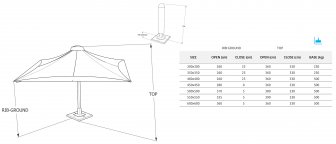 Зонт профессиональный 3х3 м-thumbs-Фото3