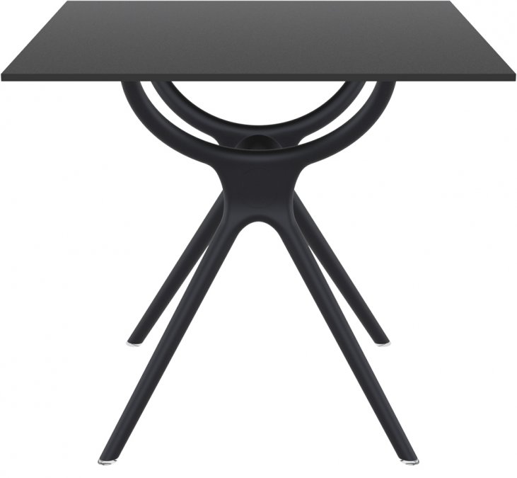 Стол пластиковый Air Table 80, черный, 800х800х740 мм