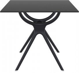 Стол пластиковый Air Table 80, черный, 800х800х740 мм
