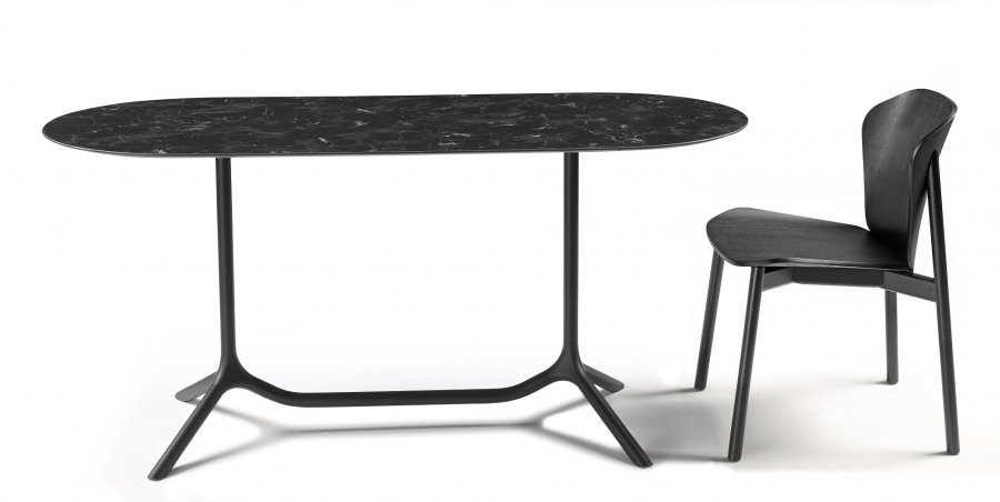 Столешница овальная Compact Laminate для подстолья Tripe Double