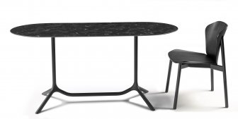 Столешница овальная Compact Laminate для подстолья Tripe Double