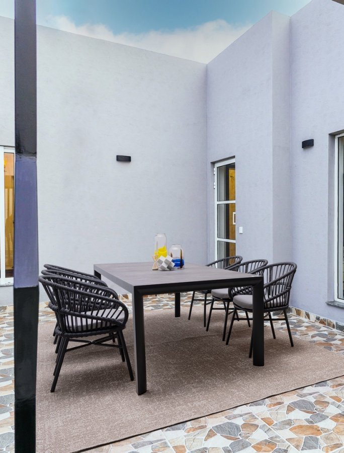 Кресло плетеное с подушкой Garden Relax Odivelas антрацит