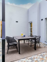 Кресло плетеное с подушкой Garden Relax Odivelas антрацит