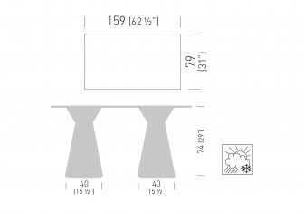Стол ламинированный Roller Table