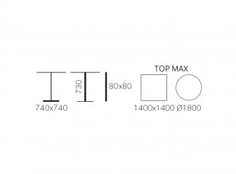 Подстолье металлическое Inox