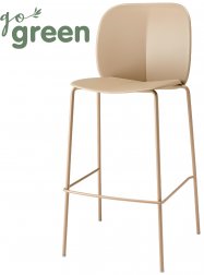 Стул пластиковый барный Scab Design Mentha Go Green тортора