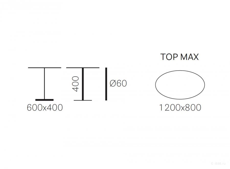 Подстолье металлическое Inox