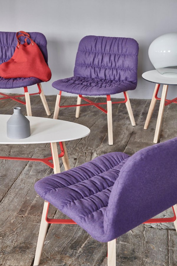Стул лаунж с обивкой Liu AT ML TS2