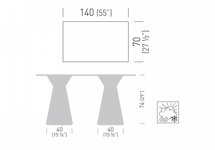 Стол ламинированный Roller Table